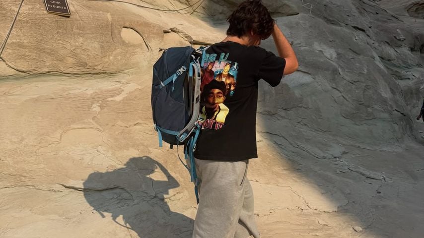 Mason Disick beim Wandern