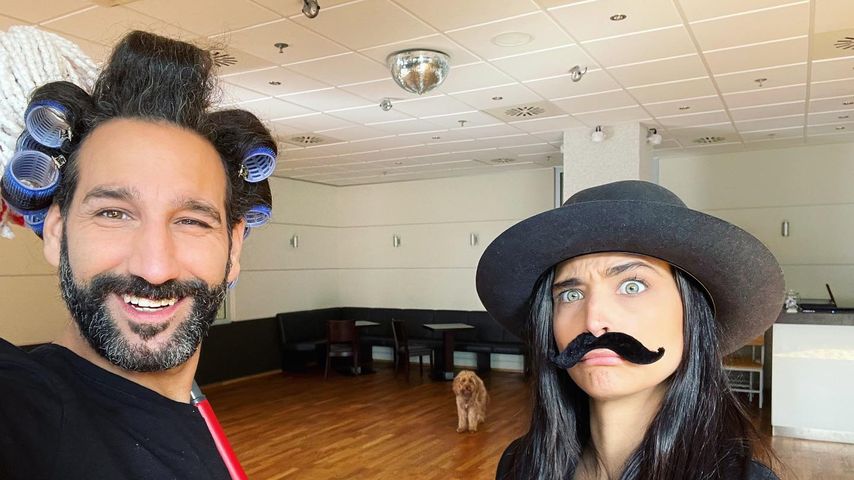 Massimo Sinató und Amira Pocher bei der "Let's Dance"-Probe