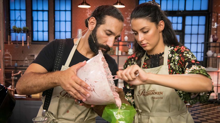Massimo Sinató und Rebecca Mir bei "Das große Promibacken" 2020