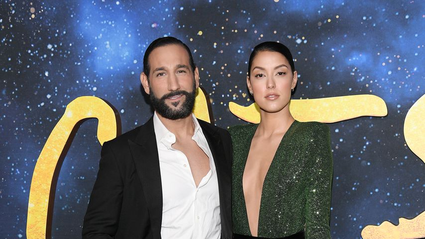 Massimo Sinató und Rebecca Mir auf der "Cats"-Weltpremiere in New York City
