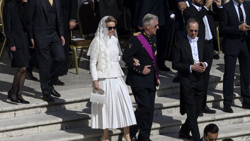 Mathilde von Belgien bei der Amtseinführung von Papst Leo XIV.