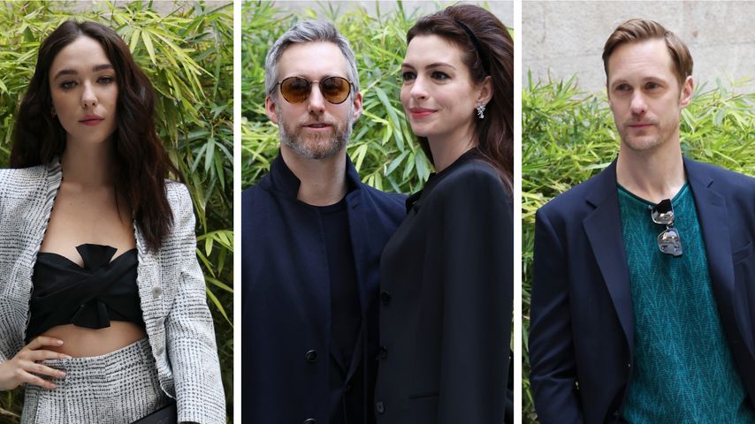 Elegante Looks: Starauflauf bei der Fashion Week in Mailand