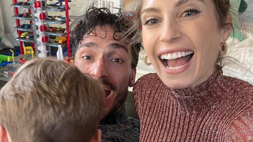 Mats und Cathy Hummels mit ihrem Sohn Ludwig
