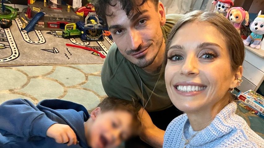 Mats und Cathy Hummels mit ihrem Sohn Ludwig