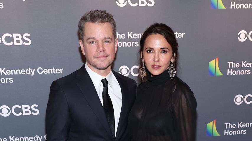 Matt Damon and Luciana Barroso im Dezember 2022
