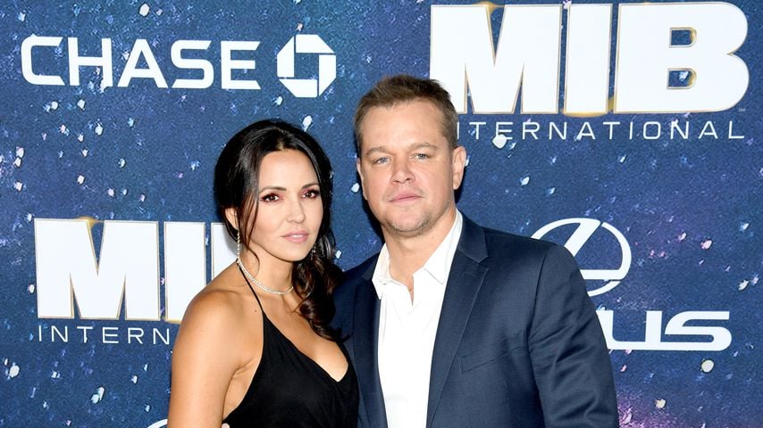 Matt Damon mit seiner Frau Luciana Barroso, Juni 2019