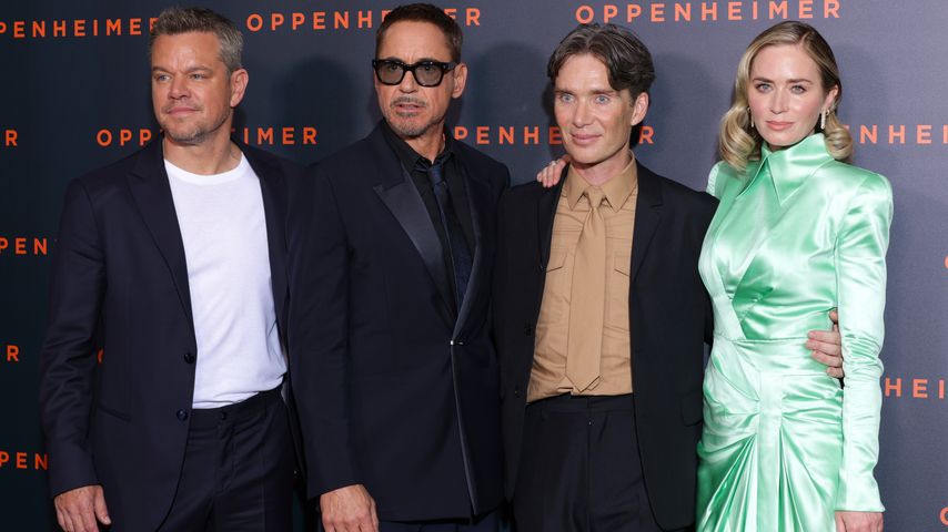 Matt Damon, Robert Downey Junior, Cillian Murphy und Emily Blunt bei der Premiere von "Oppenheimer"