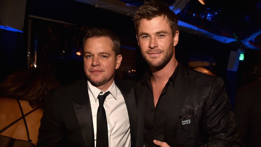 Matt Damon und Chris Hemsworth, Januar 2018