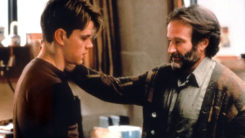 Matt Damon und Robin Williams in einer Szene aus "Good Will Hunting" (1997)