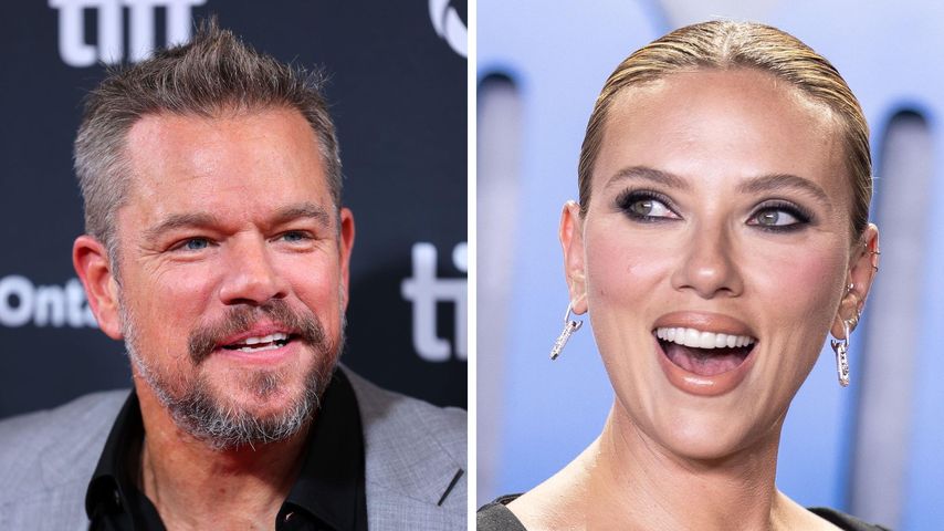 Collage: Matt Damon und Scarlett Johansson