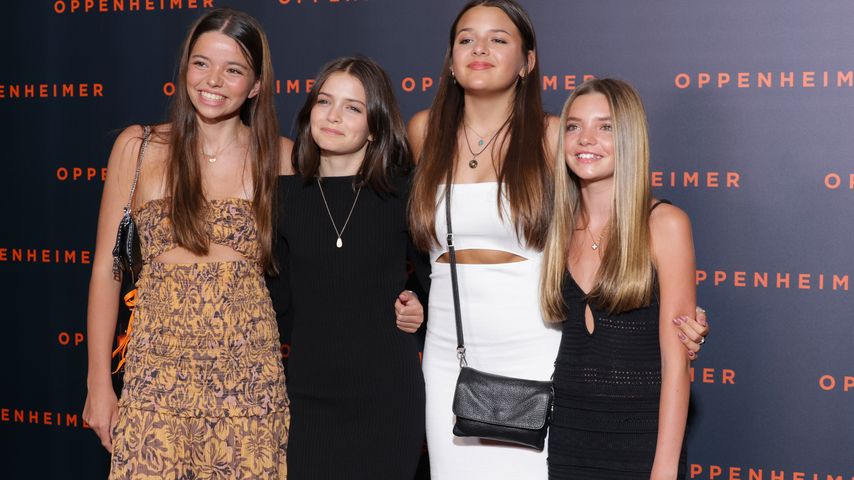 Matt Damons Töchter Alexia, Isabella, Gia und Stella, Juli 2023