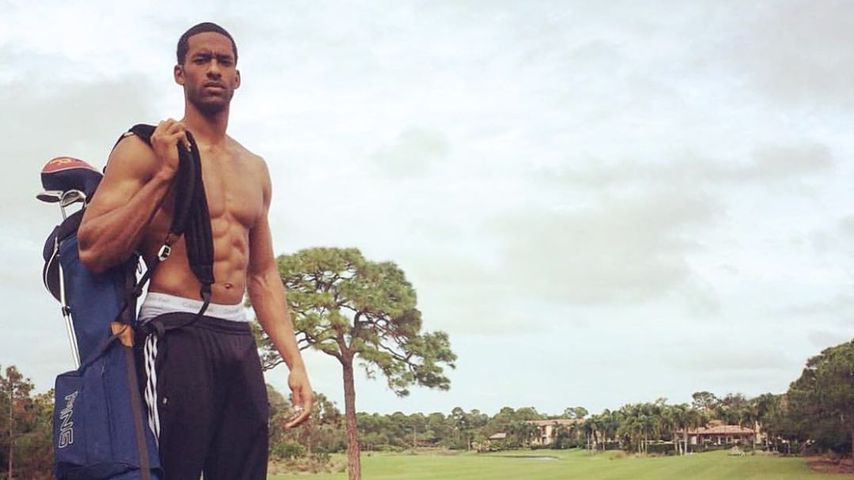 Matt James beim Golfen in Florida im Mai 2019