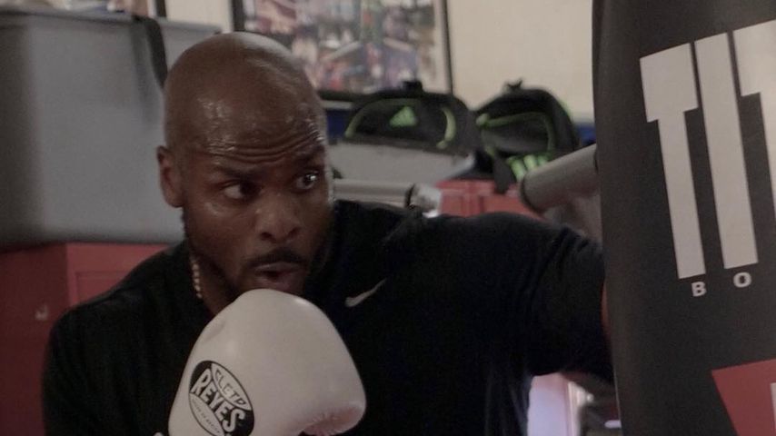 Matthew Jordan beim Box-Training
