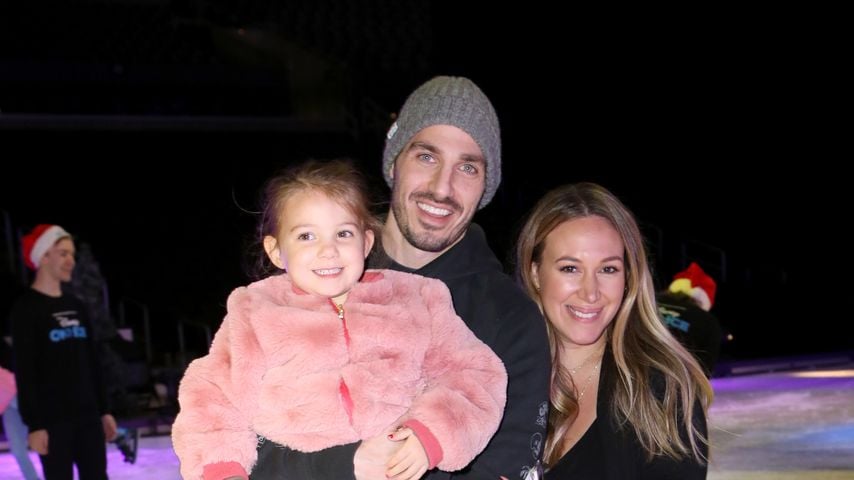 Bei Disney On Ice: Matt Rosenberg und Haylie Duff beim Celebrity Skating Party im Staples Center, Los Angeles, 2018