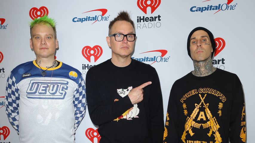 Matt Skiba, Mark Hoppus und Travis Barker im Januar 2020