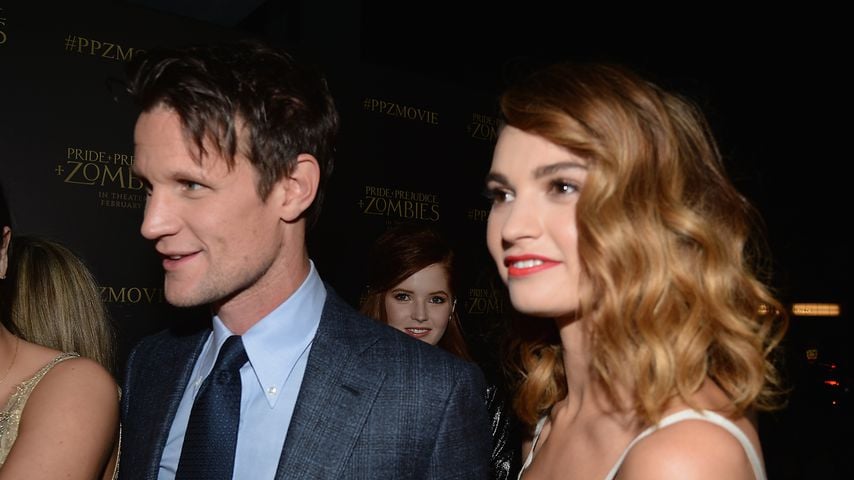 Matt Smith und Lily James 2016 in Los Angeles