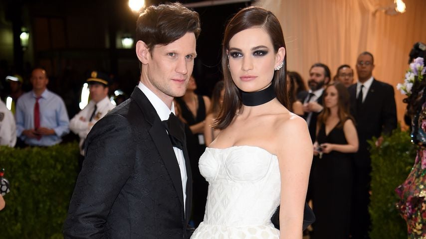 Matt Smith und Lily James in New York 2017