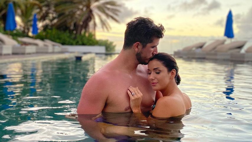 Die "Liebe macht blind"-Stars Matthew Barnett und Amber Pike im August 2020