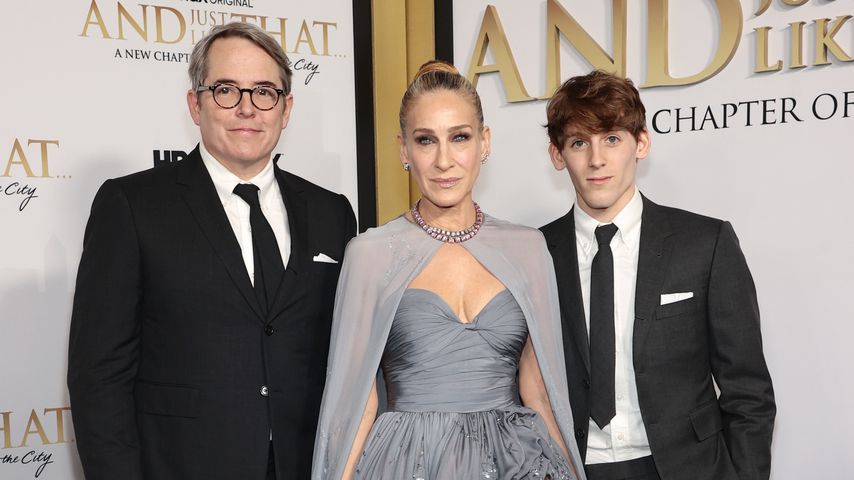 Matthew Broderick, Sarah Jessica Parker und James Wilkie Broderick auf der "And Just Like That"-Prem