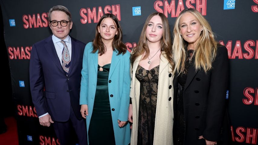 Sarah Jessica Parker posiert mit Kids auf dem Red Carpet