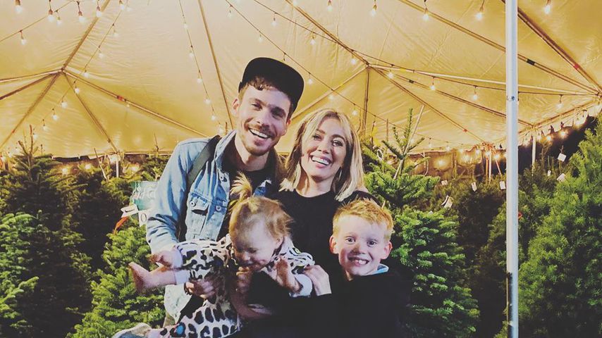 Matthew Koma mit Hilary Duff und ihren Kindern