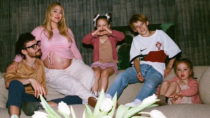 Matthew Koma und Hilary Duff mit ihren Kindern Banks, Luca und Mae