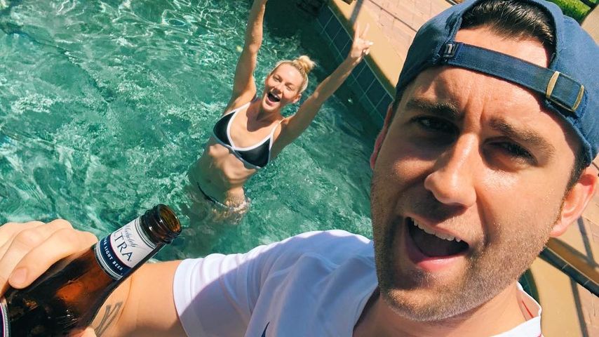 Matthew Lewis und seine Ehefrau Angela Jones, im Jahr 2018