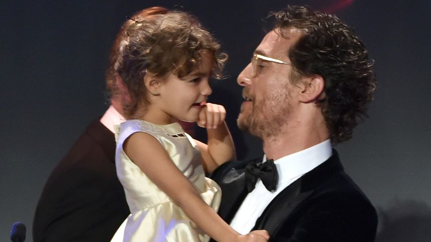 Matthew McConaughey mit seiner Tochter Vida im Oktober 2014