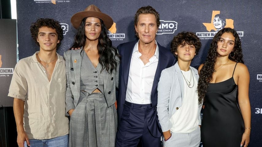 Matthew McConaughey macht den Red Carpet zur Familiensache