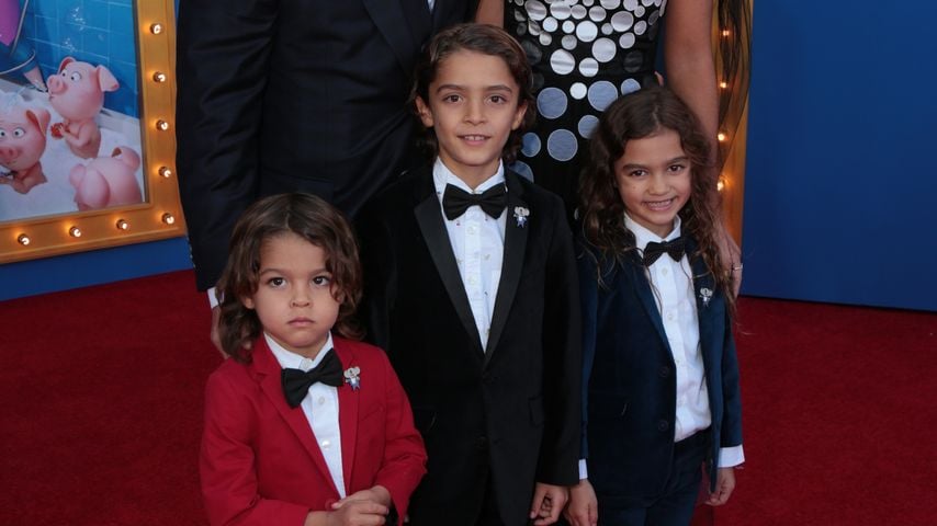 Matthew McConaughey mit seiner Familie auf der Premiere des Films "Sing"