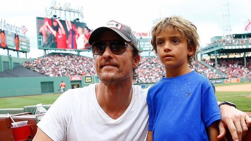 Matthew McConaughey, Schauspieler, und sein Sohn Levi