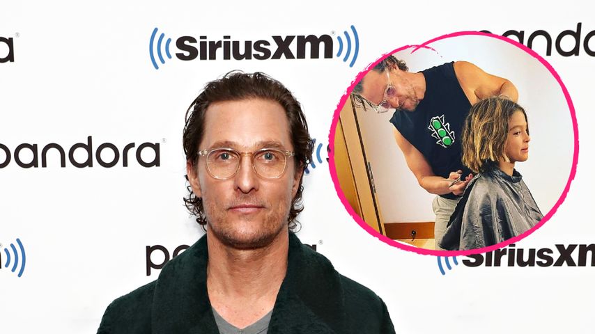 Private Einblicke: Matthew McConaughey frisiert seinen Sohn!