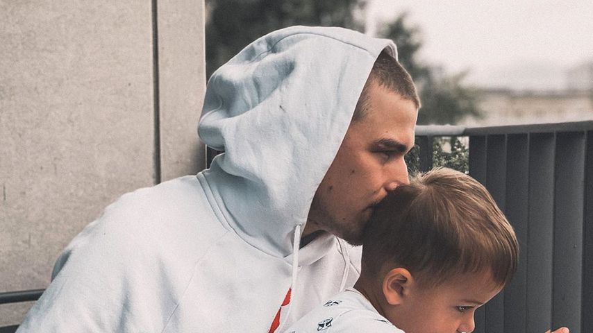 Matthias Höhn mit seinem Sohn Milan