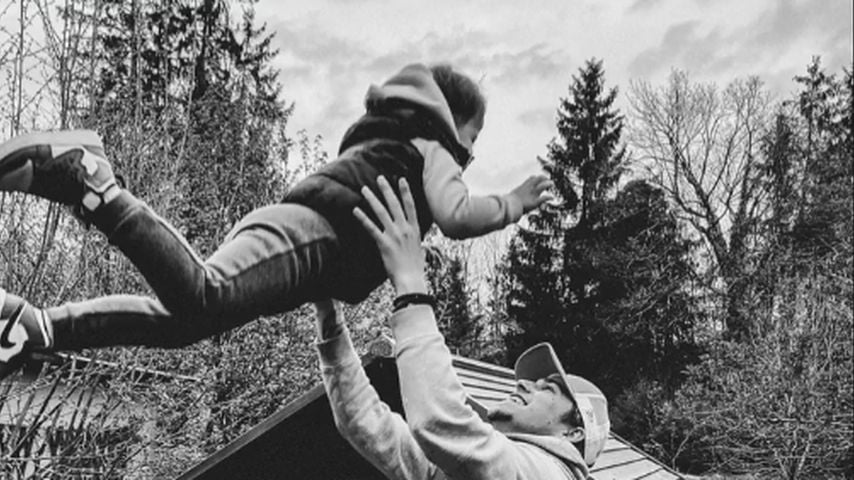 Matze Höhn mit seinem Sohn Milan