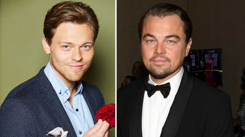 Ähnlich? Bachelorette-Maurice mit Leo DiCaprio verwechselt!