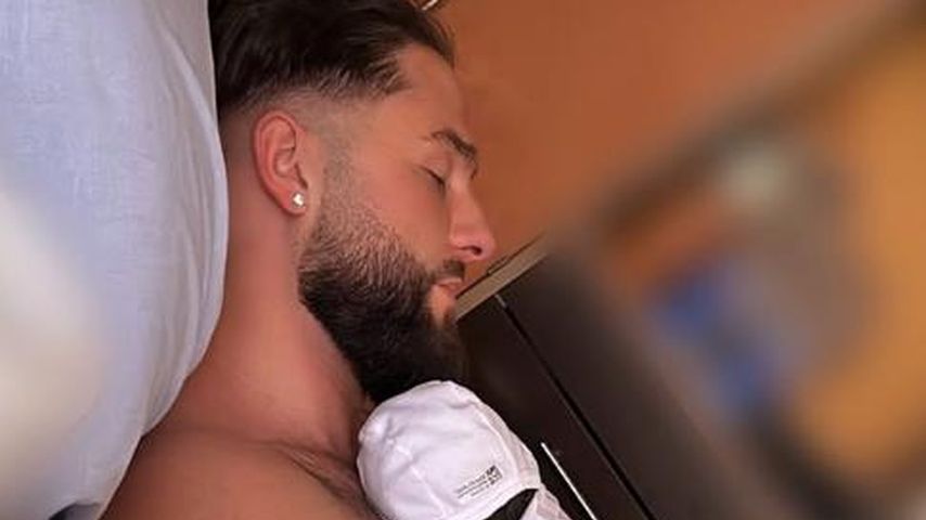 Maurice Dziwak mit seinem Sohn