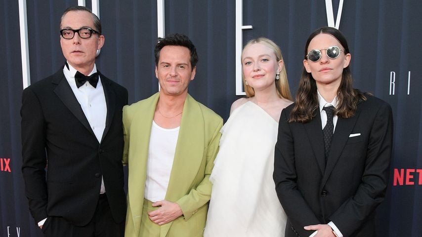 Maurizio Lombardi, Andrew Scott, Dakota Fanning, und Eliot Sumner, im April 2024