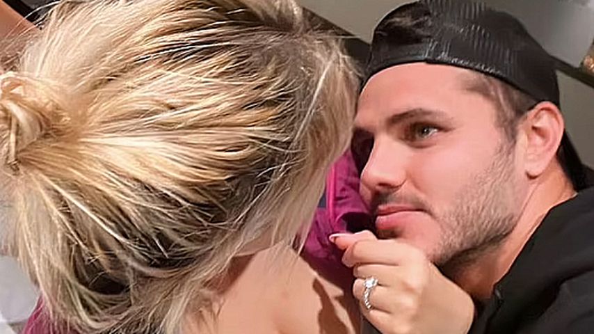 Mauro Icardi mit seiner Frau Wanda