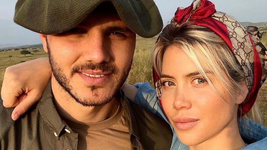 Fußballstar Mauro Icardi mit seiner Frau Wanda