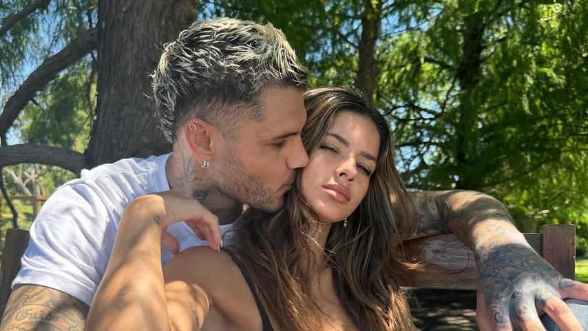 Fußballspieler Mauro Icardi mit seiner Freundin María Eugenia "China" Suárez