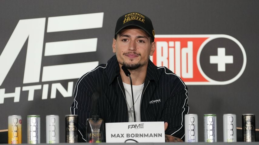 Max Bornmann bei der Pressekonferenz zu Fame Fighting 2026 im Atlantic Hotel Essen