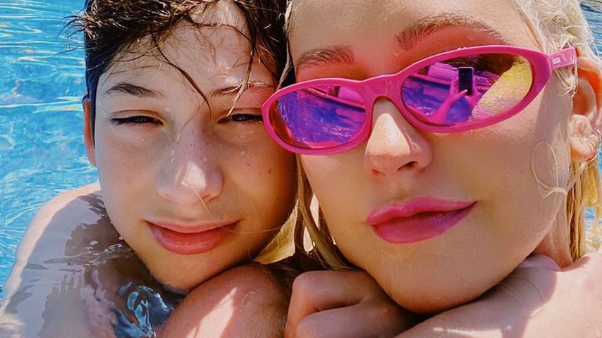 Max Bratman und Christina Aguilera im Juni 2020
