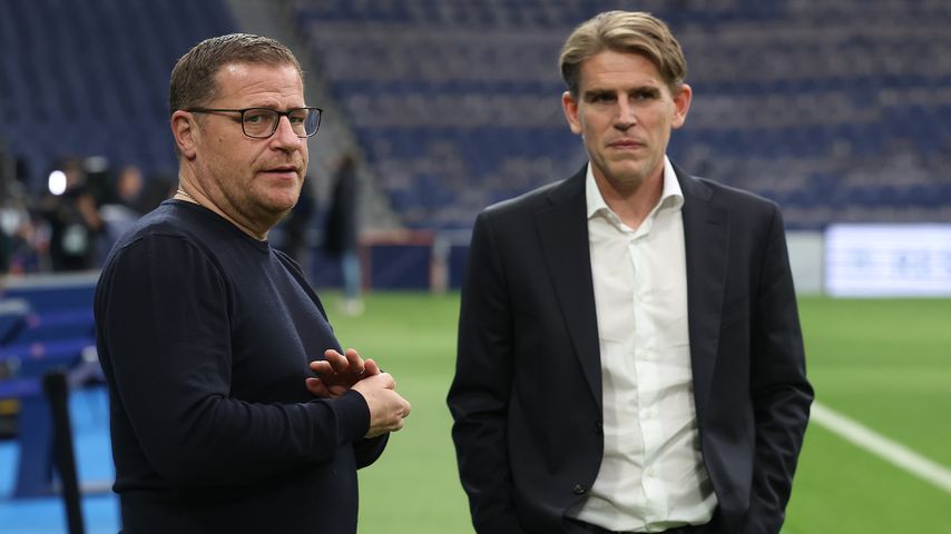 Max Eberl und Christoph Freund, Sportvorstand und Sportdirektor des FC Bayern München