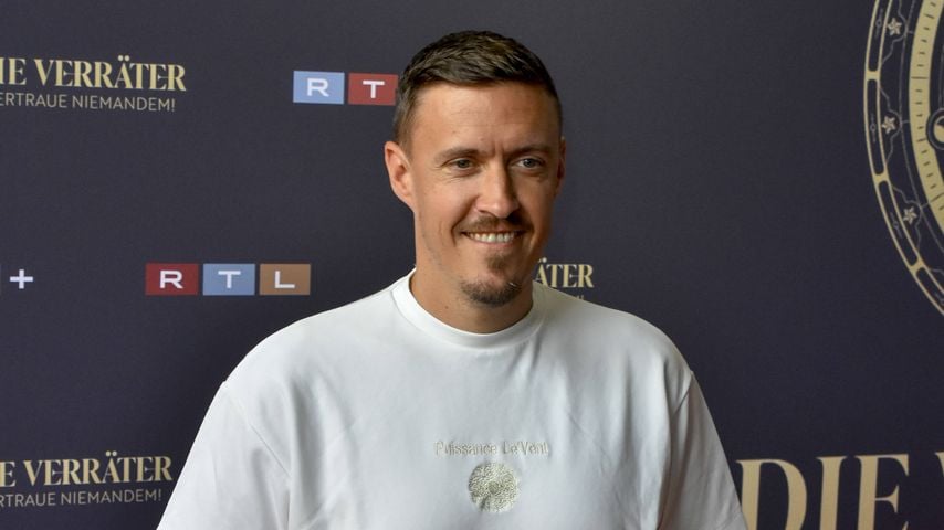 Max Kruse auf dem roten Teppich zur RTL-Show "Die Verräter – Vertraue Niemandem"