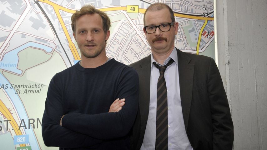 Maximilian Brückner und Gregor Weber am Tatort-Set