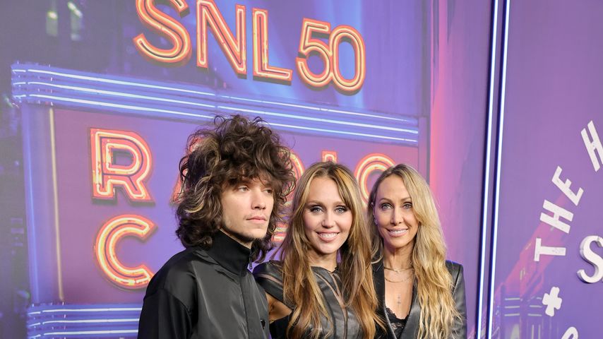 Maxx Morando, Miley Cyrus und Tish Cyrus, Februar 2025