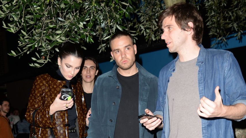 Maya Henry und Liam Payne mit einem Freund