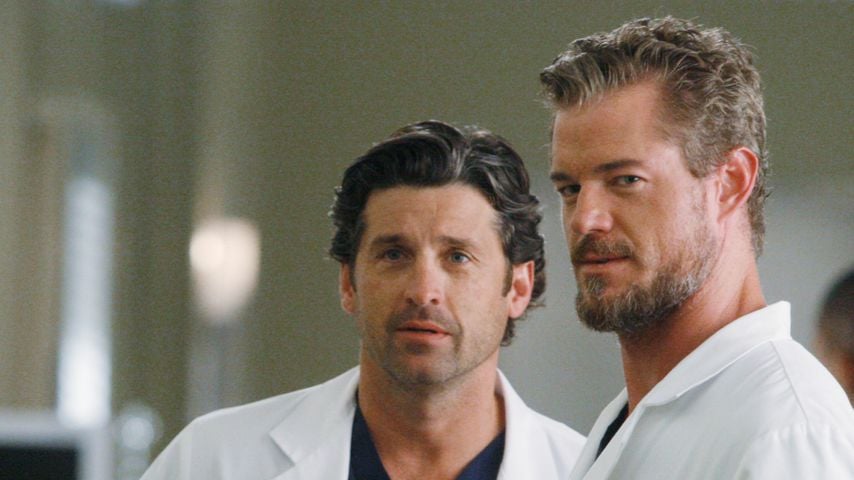 Patrick Dempsey und Eric Dane am Set von "Grey's Anatomy"