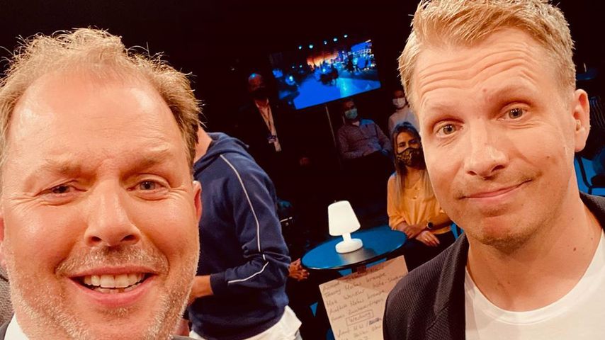 Medienanwalt Christian Solmecke und Oliver Pocher beim Dreh für "Pocher – gefährlich ehrlich"