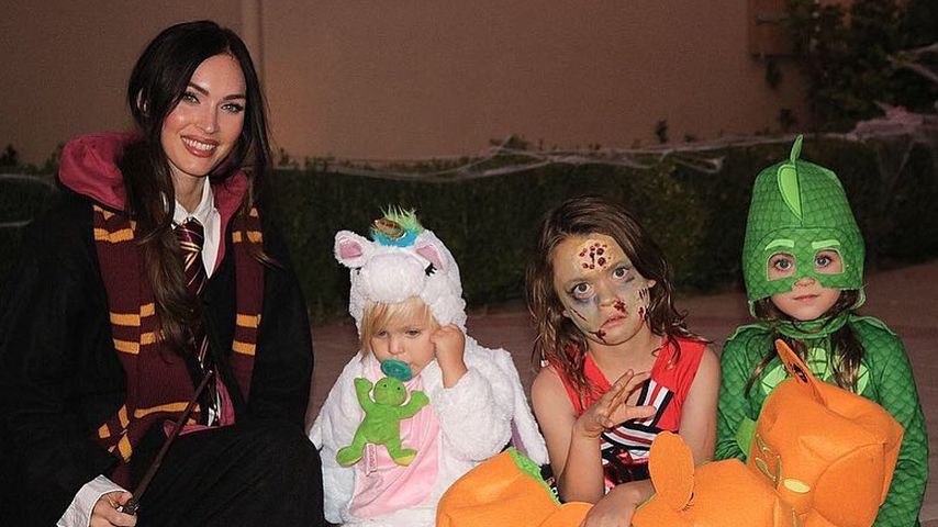 Megan Fox mit ihren drei Kindern, 2018